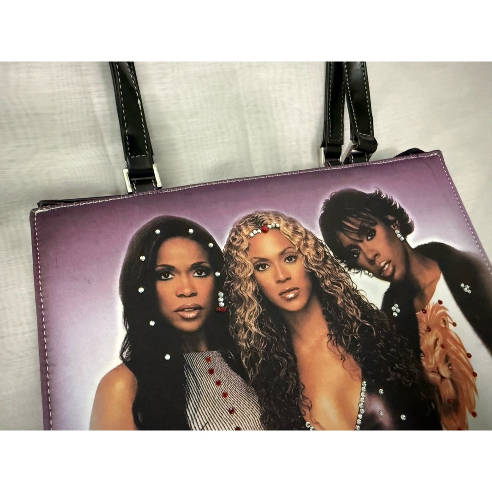 VTG Destiny's Child Purse Y2K Beyonce Kelly Michelle Jeweled New - Picture 2 of 16